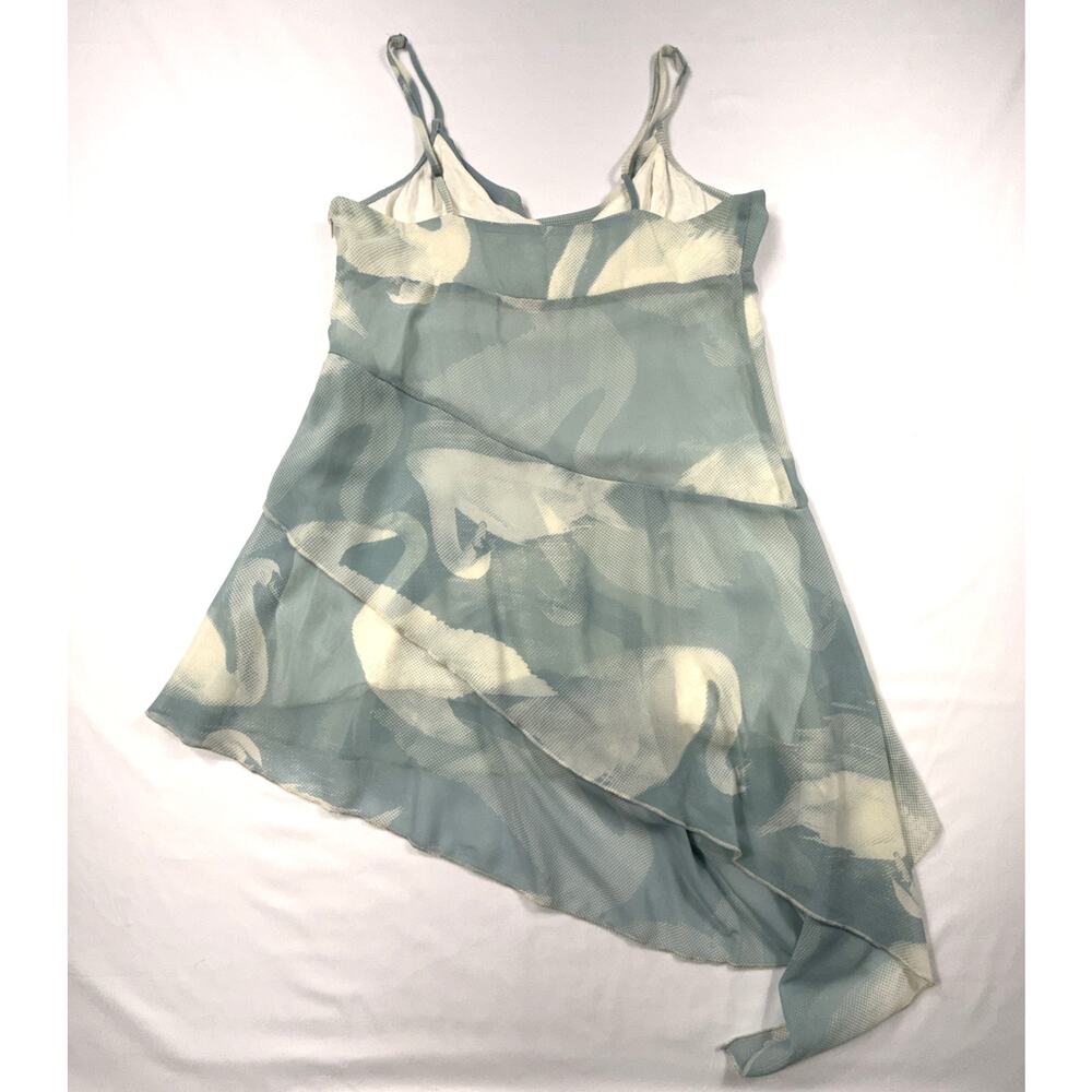 Kimchi Blue Angie chiffon asymmetrical mini dress Urban Outfitters Sz L - Picture 9 of 12
